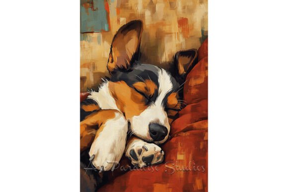 Download Sleeping Dog in Painterly Style Fine Art - Painterly style Collection