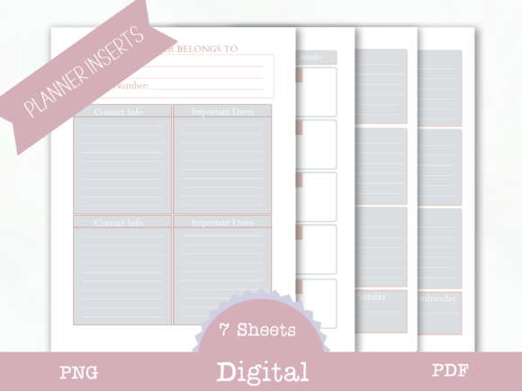 Download Undated Planner Inserts - Undated planner Collection