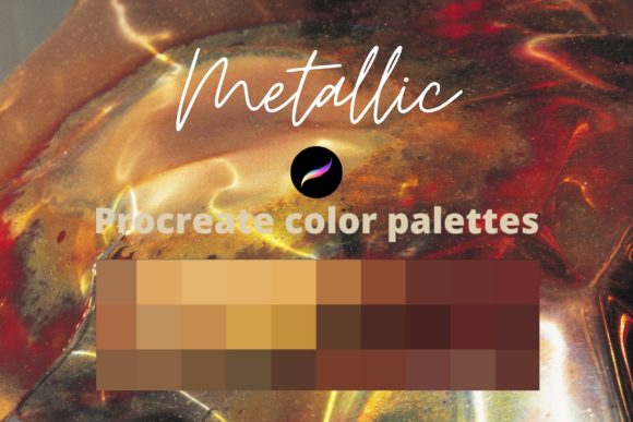 Download Procreate Metallic Color Palettes - Procreate metallic Collection