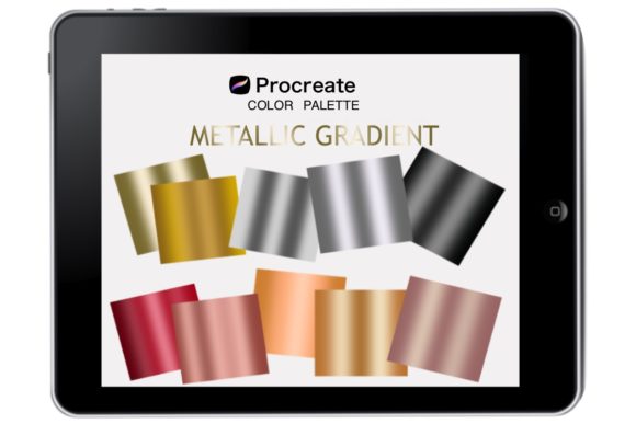 Download Procreate Metallic Gradient Palette - Procreate metallic Collection