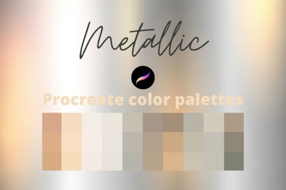 Download Procreate Metallic Color Palettes - Procreate metallic Collection