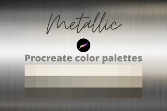 Download Procreate Metallic Color Palettes - Procreate metallic Collection