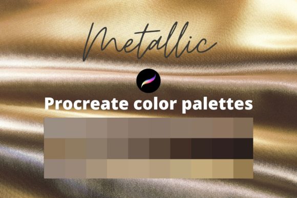 Download Procreate Metallic Color Palettes - Procreate metallic Collection
