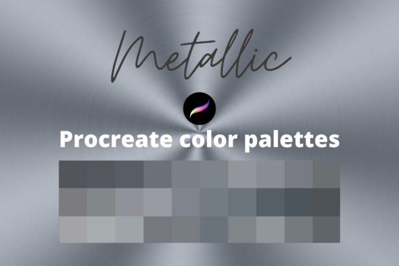 Download Procreate Metallic Color Palettes - Procreate metallic Collection