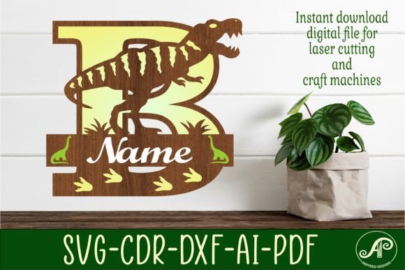 Download T Rex Monogram Capital Letter B SVG File - Capital letter Collection