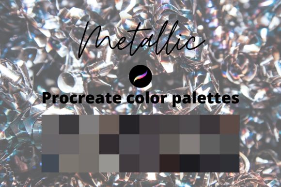 Download Procreate Metallic Color Palettes - Procreate metallic Collection