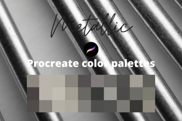 Download Procreate Metallic Color Palettes - Procreate metallic Collection