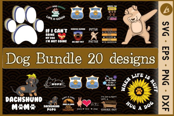 Download Dog SVG Bundle 20 Designs - Premium Resources